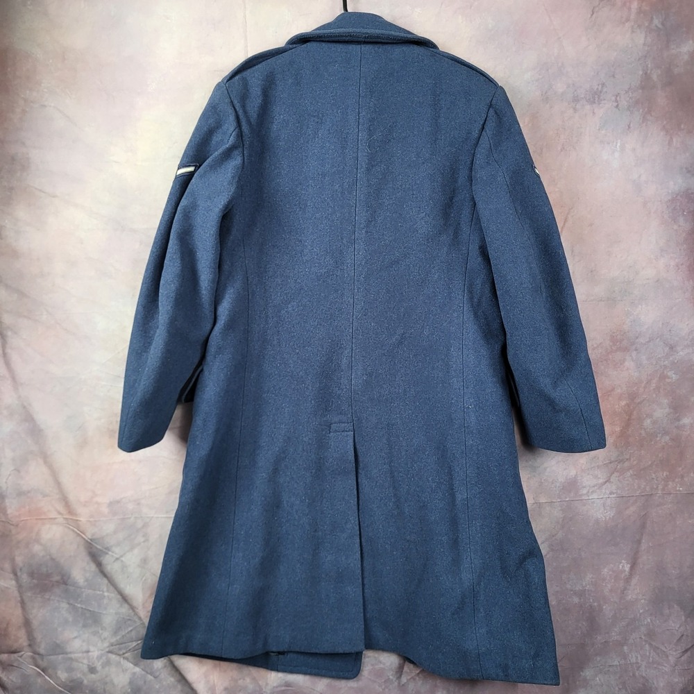 VINTAGE 1951 Wearbest Coat Co Wool Overcoat Blue 85 28oz USAF Size 35S MENS SMAL - Picture 14 of 16